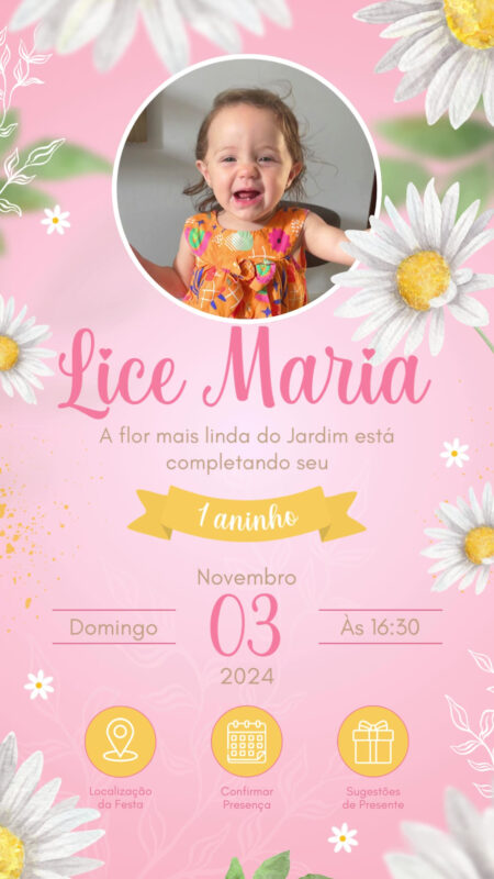 Convite Tecnológico - Margaridas