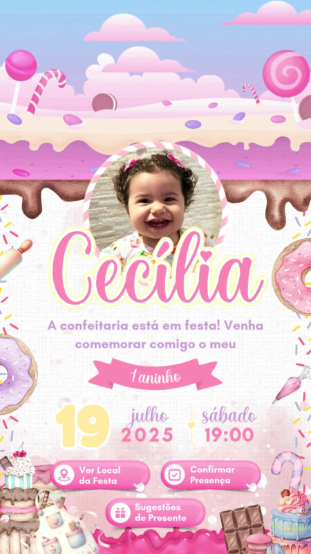 Convite Tecnológico - Confeitaria