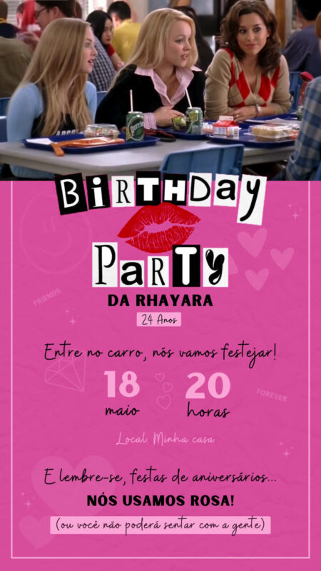 Convite Com Vídeo - Meninas Malvadas