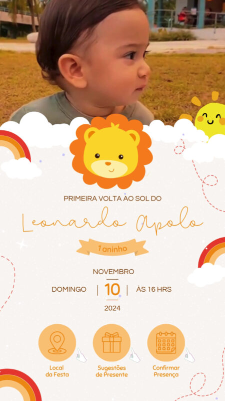 Convite Tecnológico - Leãozinho