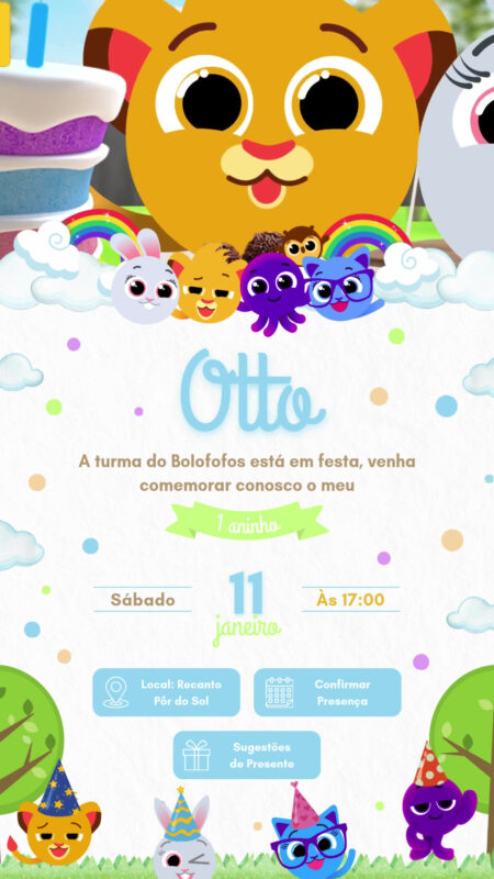 Convite Tecnológico - Bolofofos - Menino #2