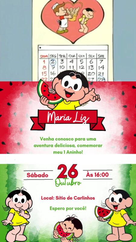 Convite Com Vídeo - Magali