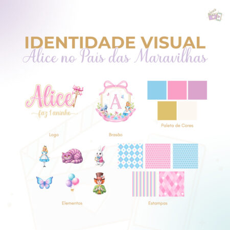 Identidade Visual - Alice no País das Maravilhas
