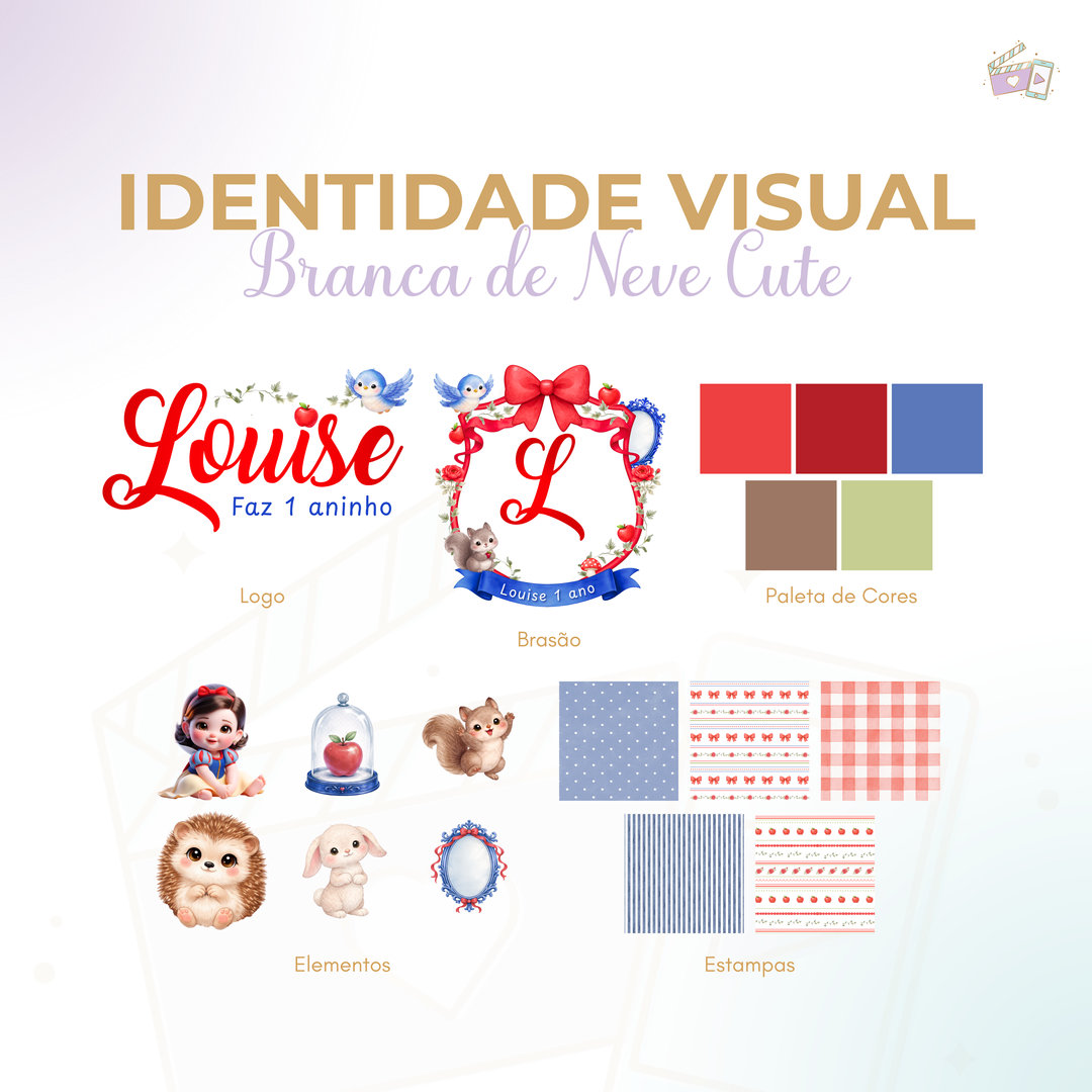 Identidade Visual - Branca de Neve Cute