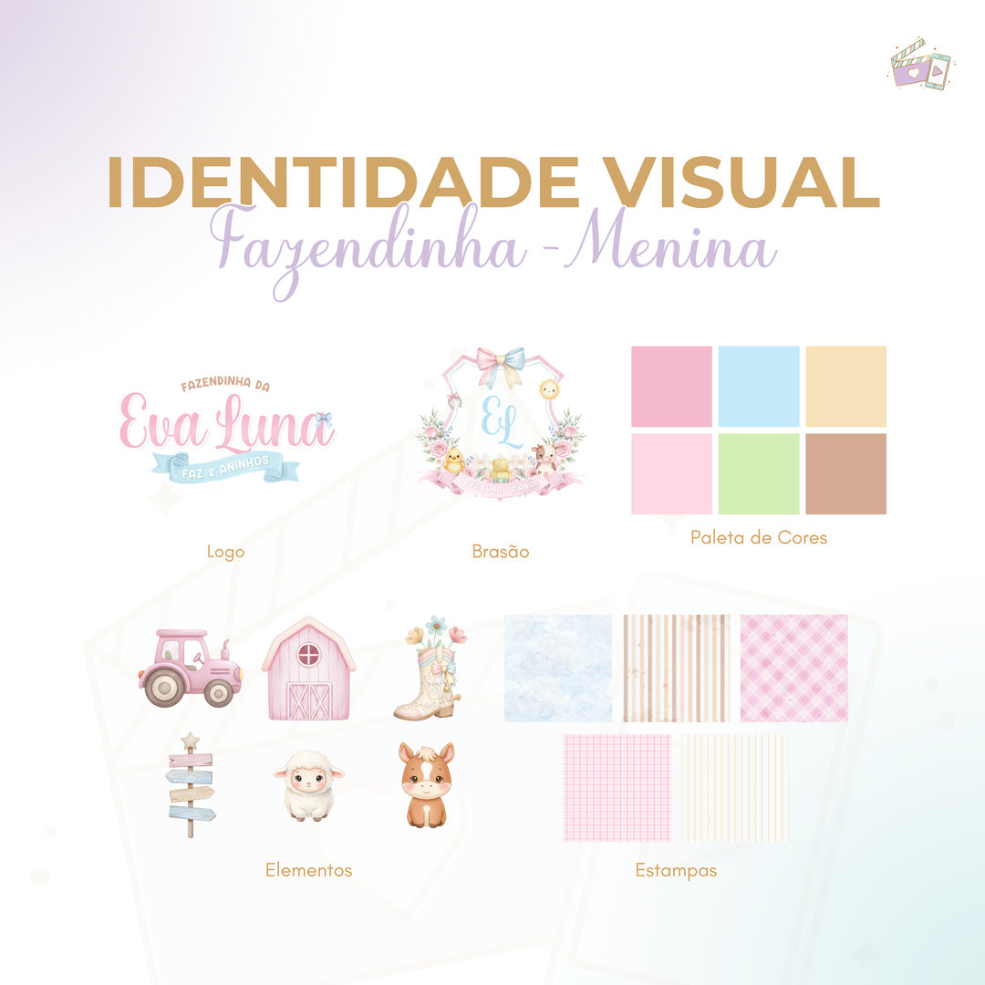Identidade Visual - Fazendinha -Menina