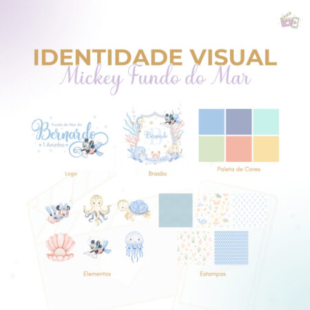 Identidade Visual - Mickey Fundo do Mar