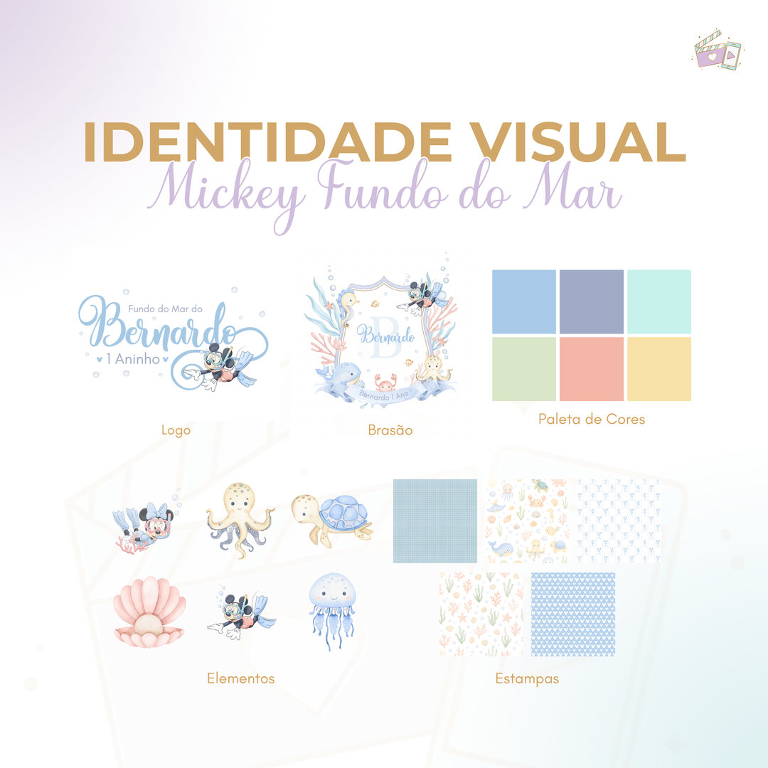 Identidade Visual - Mickey Fundo do Mar