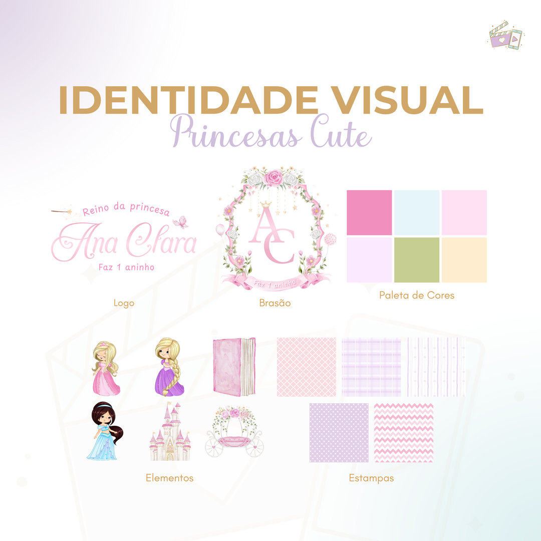 Identidade Visual - Princesas Cute