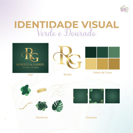 Identidade Visual - Verde e Dourado